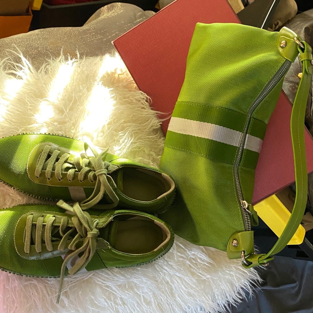 Bally sneakers & hobo bag